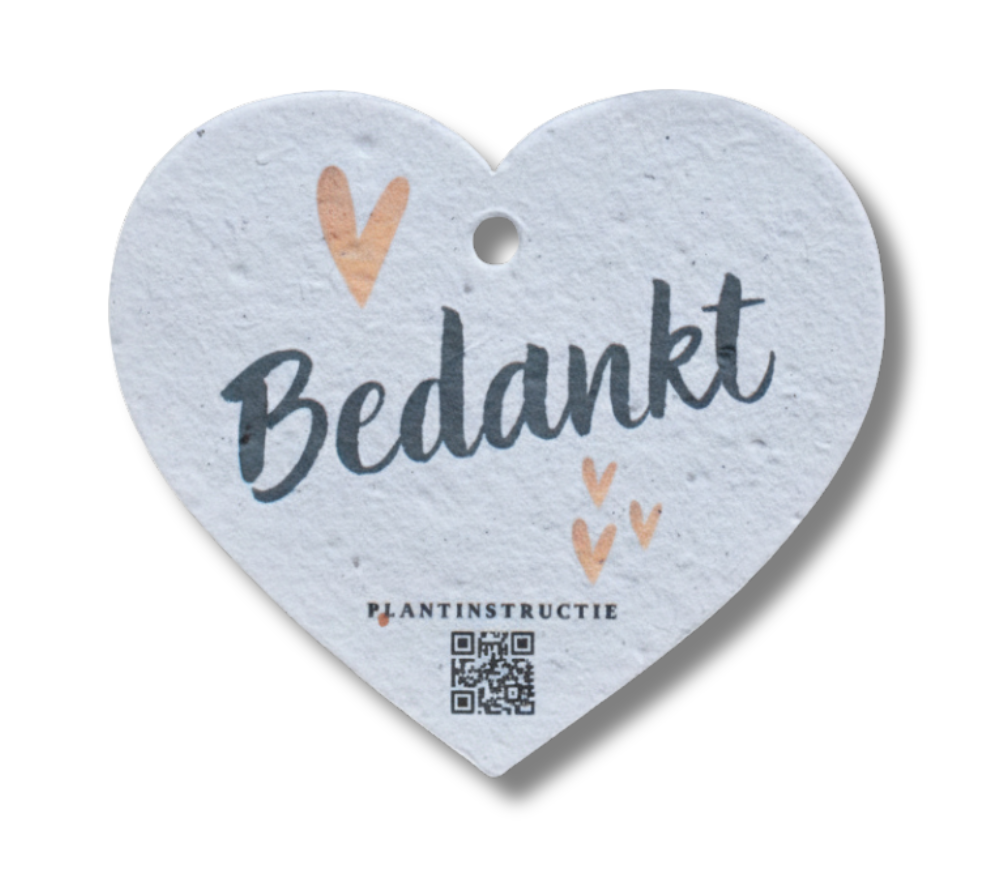 Bloeikaartje “Bedankt” (10 stuks)
