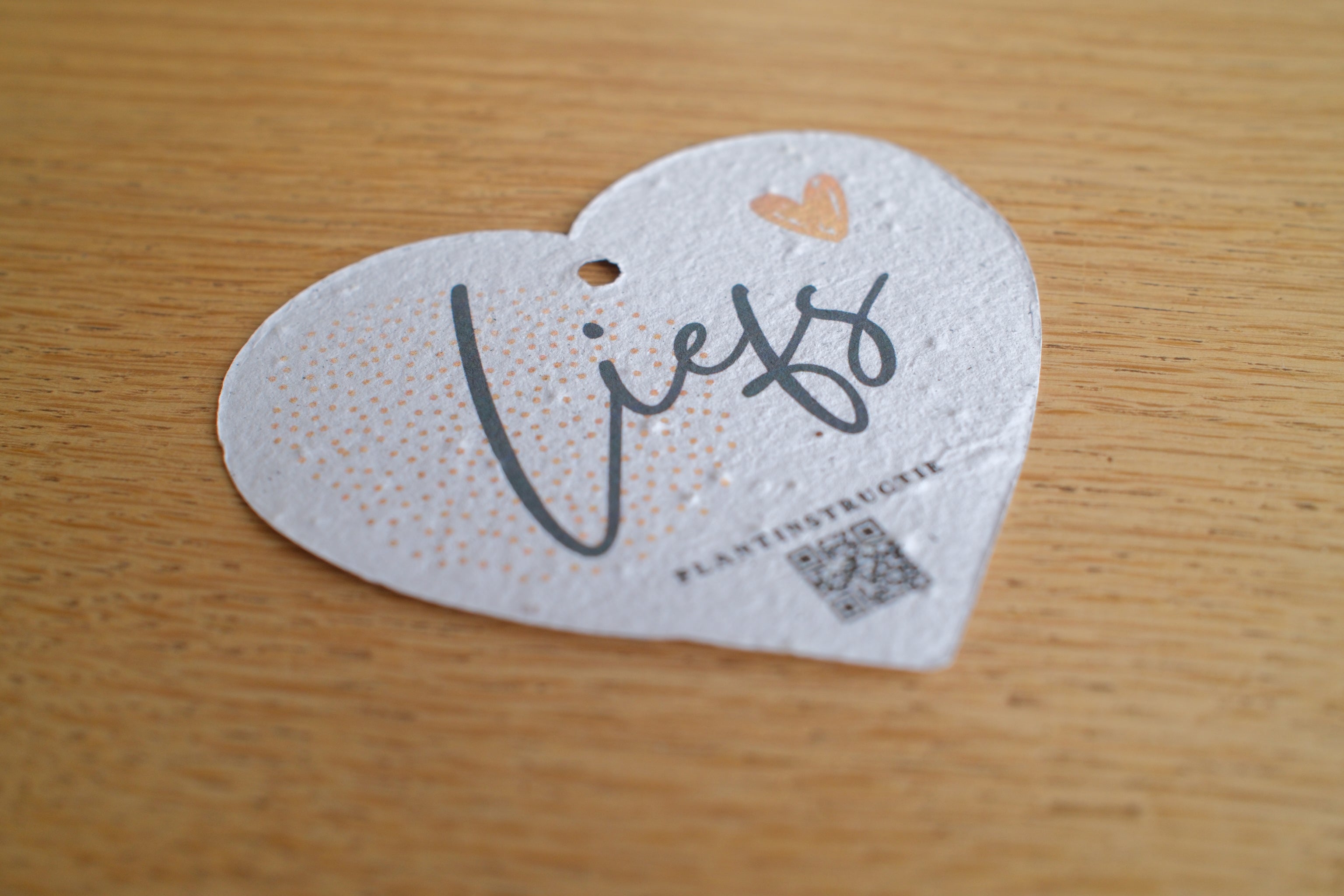 Bloeikaartje ”Liefs” (per 10 stuks)