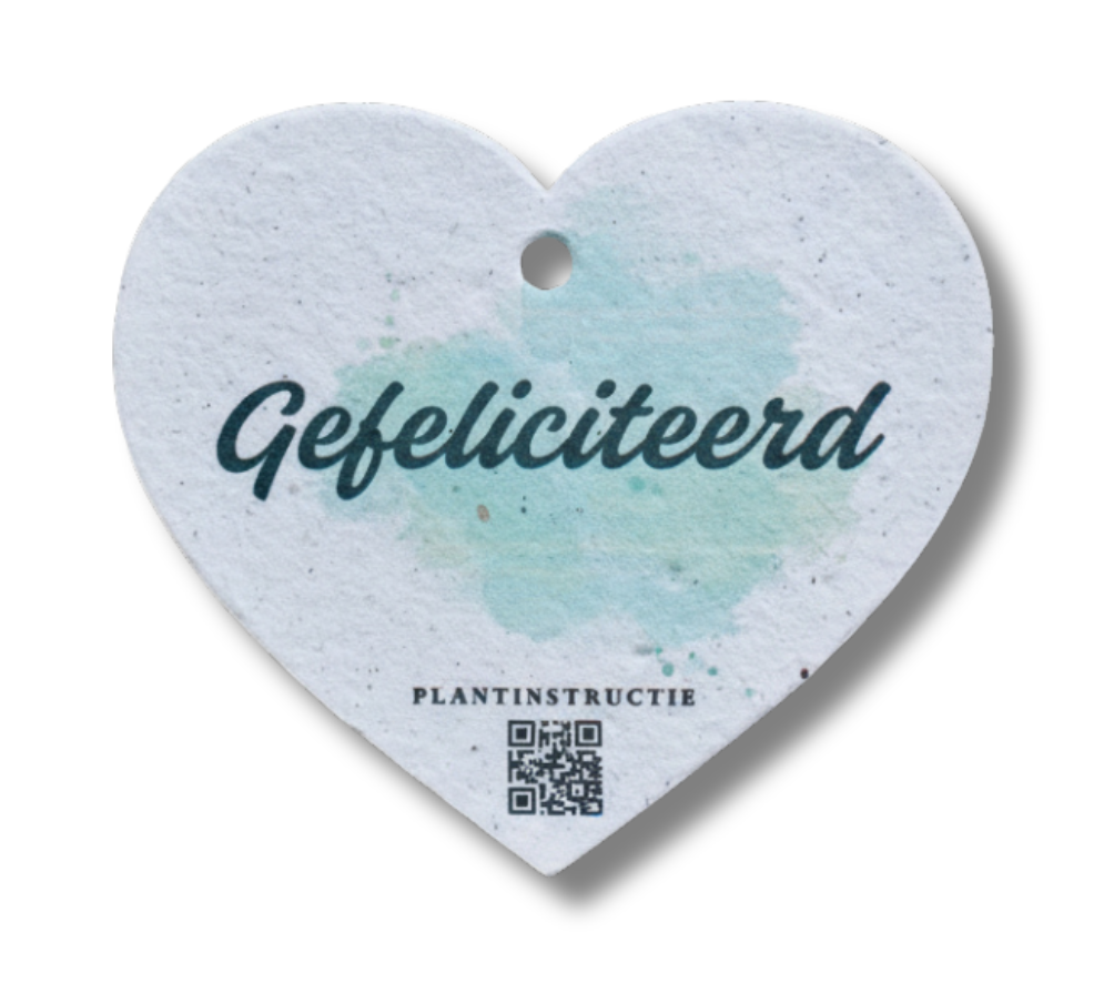 Bloeikaartje ”Gefeliciteerd” (10 stuks)