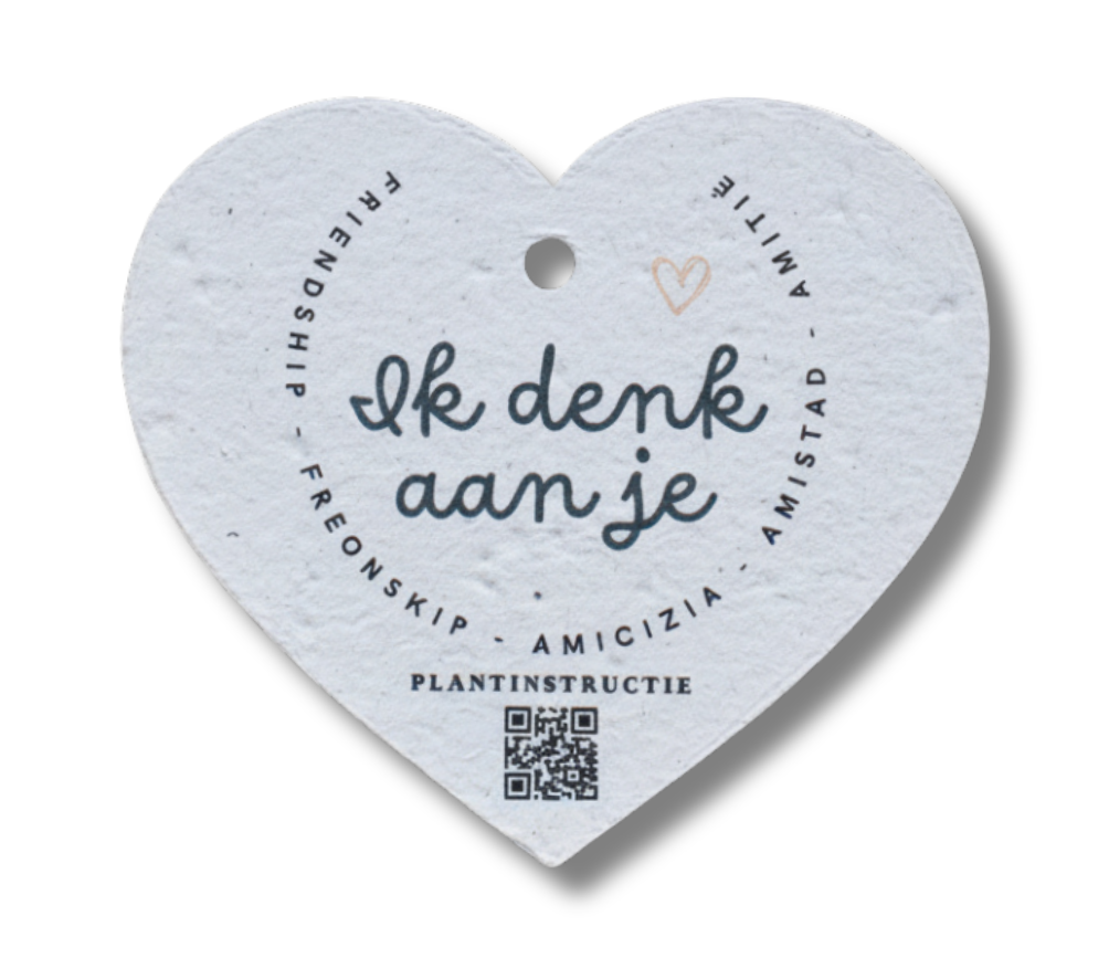 Bloeikaartje ”Ik denk aan je” (10 stuks)