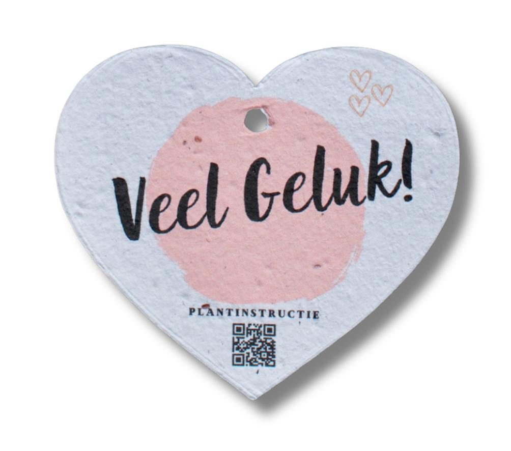 Bloeikaartje ”Veel Geluk” (10 stuks)