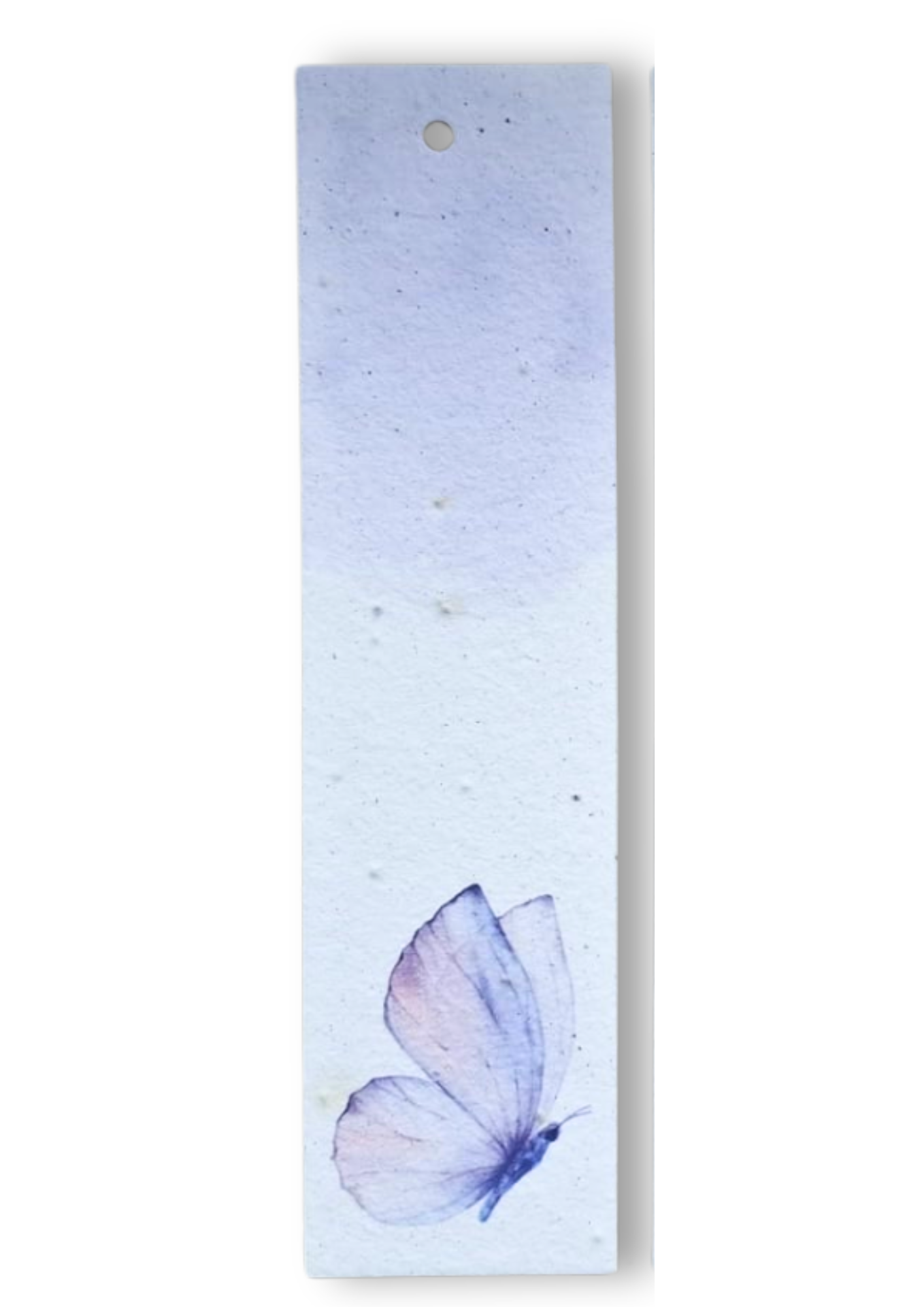 Bloeikaart Rouw - Vlinder, blanco tekst (5 stuks, 5,5 x 21 cm)