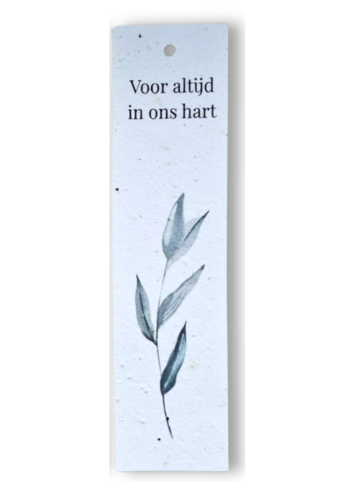 Bloeikaart - Rouw, Voor altijd in ons hart (5 stuks, 5,5 x 21 cm)
